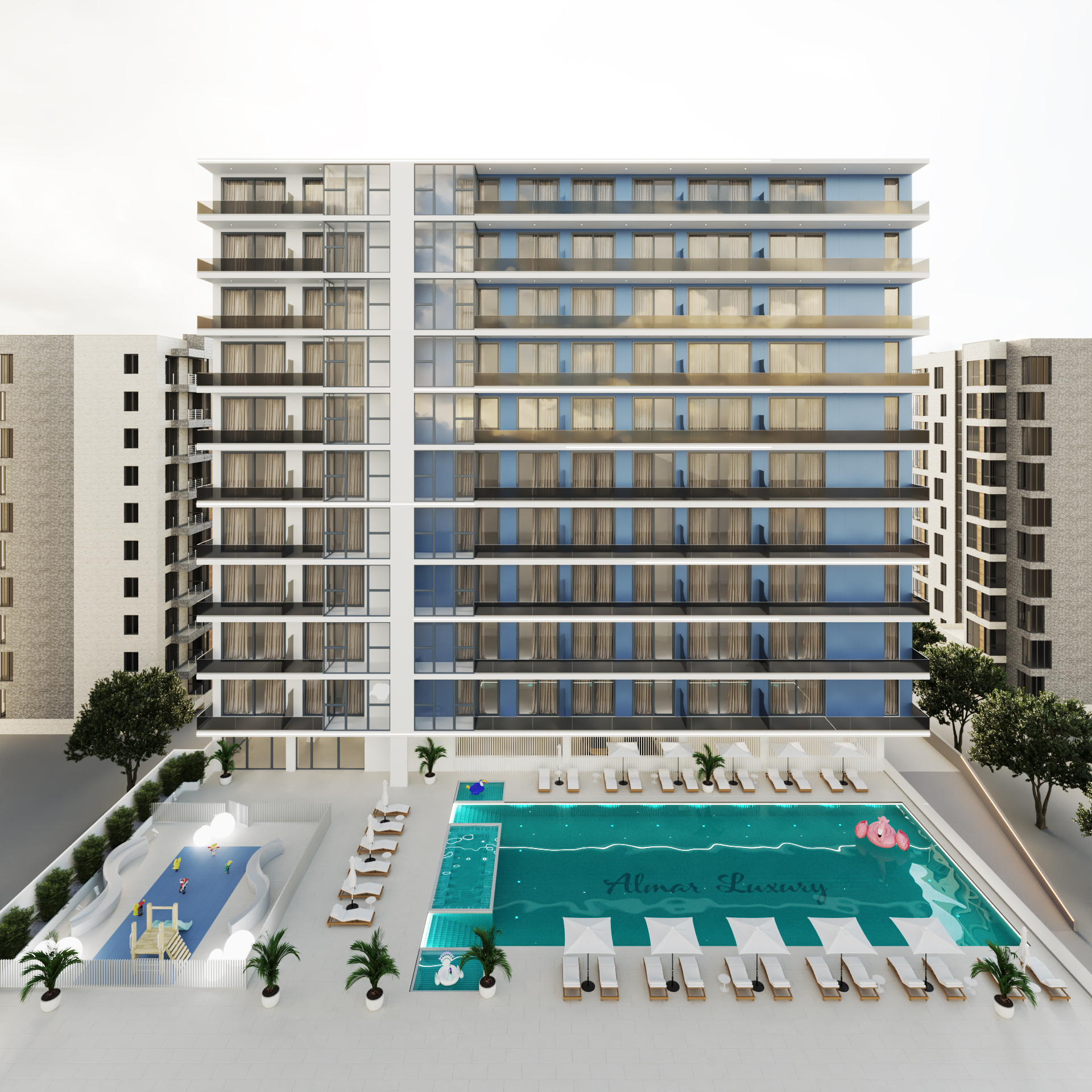 Apartamentele, situate in Almar Luxury Residence Bloc 3, iti ofera beneficii unice pentru o buna investitie pe termen lung si un randament de inchiriere de 12 luni/an. Oferim servicii pentru administrarea apartamentelor in regim hotelier!